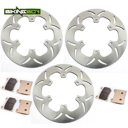 BIKINGBOY For Yamaha V-Max 1200 VMX12 91 92 FJ 1100 84 85 FJ 1200 86 87 Front Rear Brake Discs Disks Rotors Pads 282mm Stainless