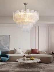 E14 LED Dimmable Home Deco French Series Glass Chandelier Lighting Suspension Luminaire Lampen Hanging Light For Living Room