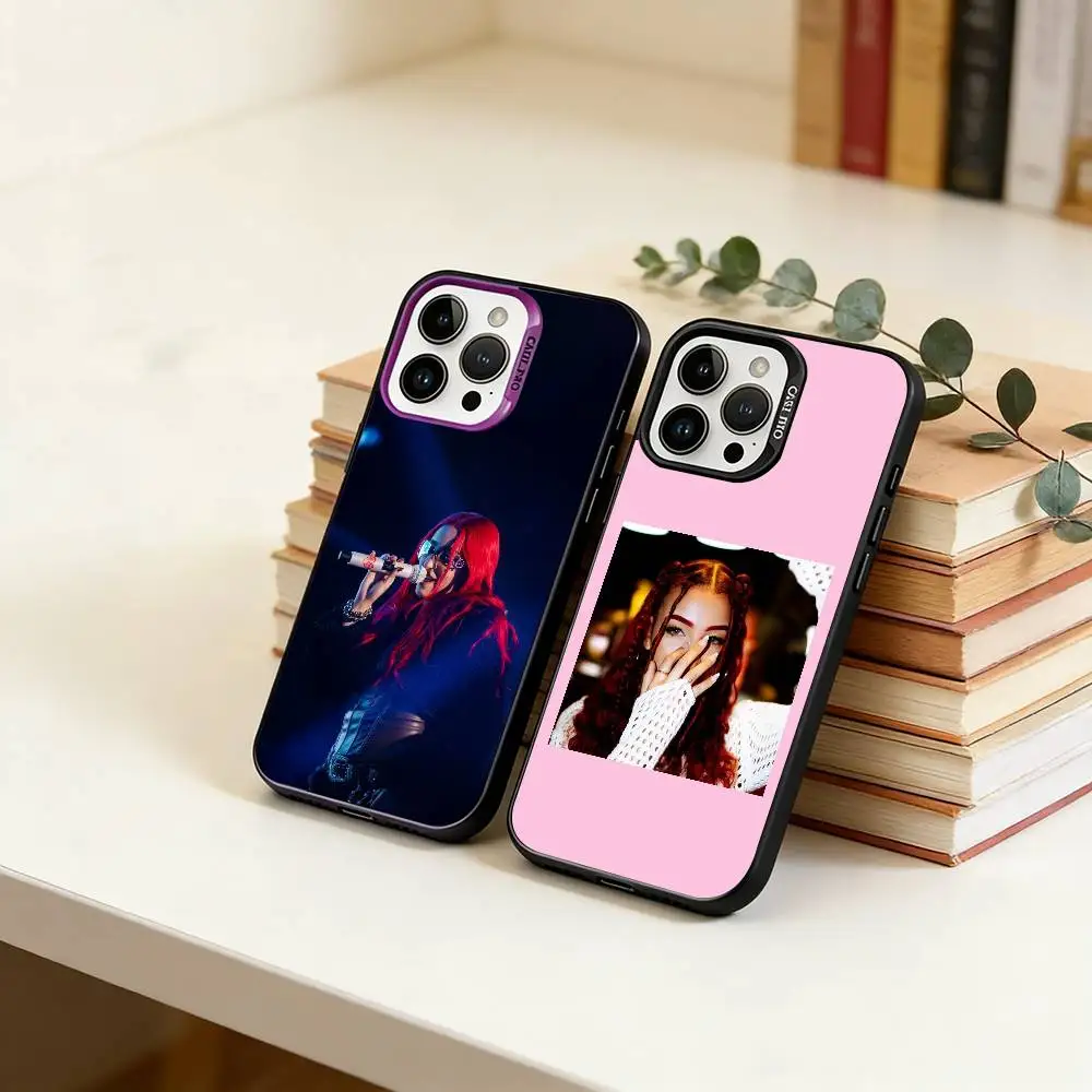 

Singer DLR-De La Rose Phone Case For iPhone 17,16,15,14,13,12,11 Plus,Pro Max,XS,Colorful Silver Phone case Funda Cover