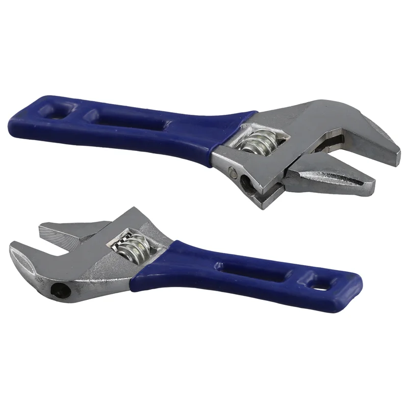 

B-Est 2PCS Universal Adjustable Wrench Large Opening Short Handle Multifunctional Mini Wrench Bathroom Tools