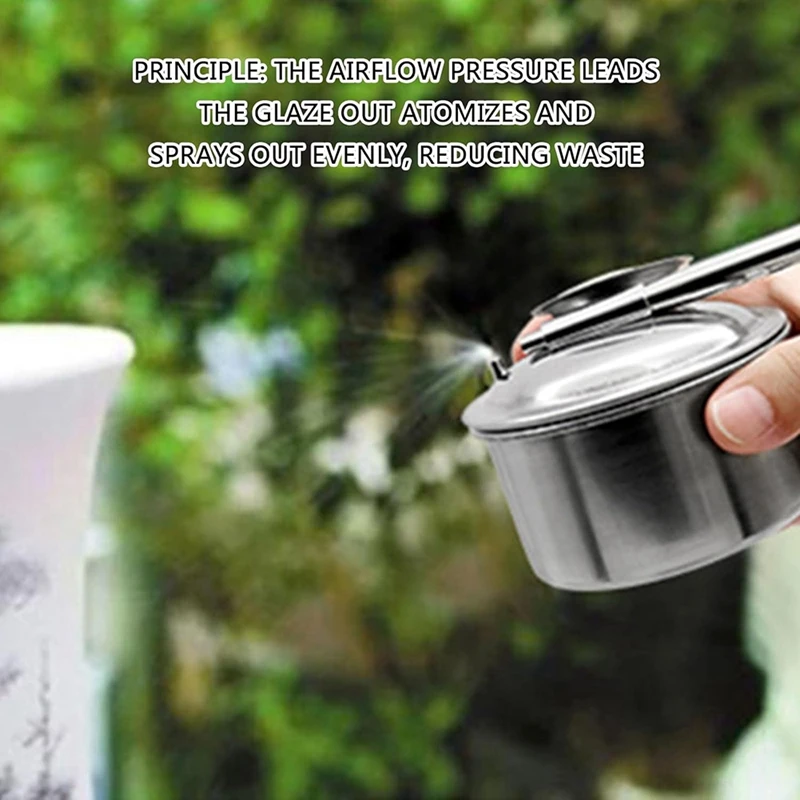 Pottery Painting Sprayer Glaze Glazing Pots Painting Sprayer Pottery Atomizer Stainless Steel Clay Tool Glazes Pots-A26I