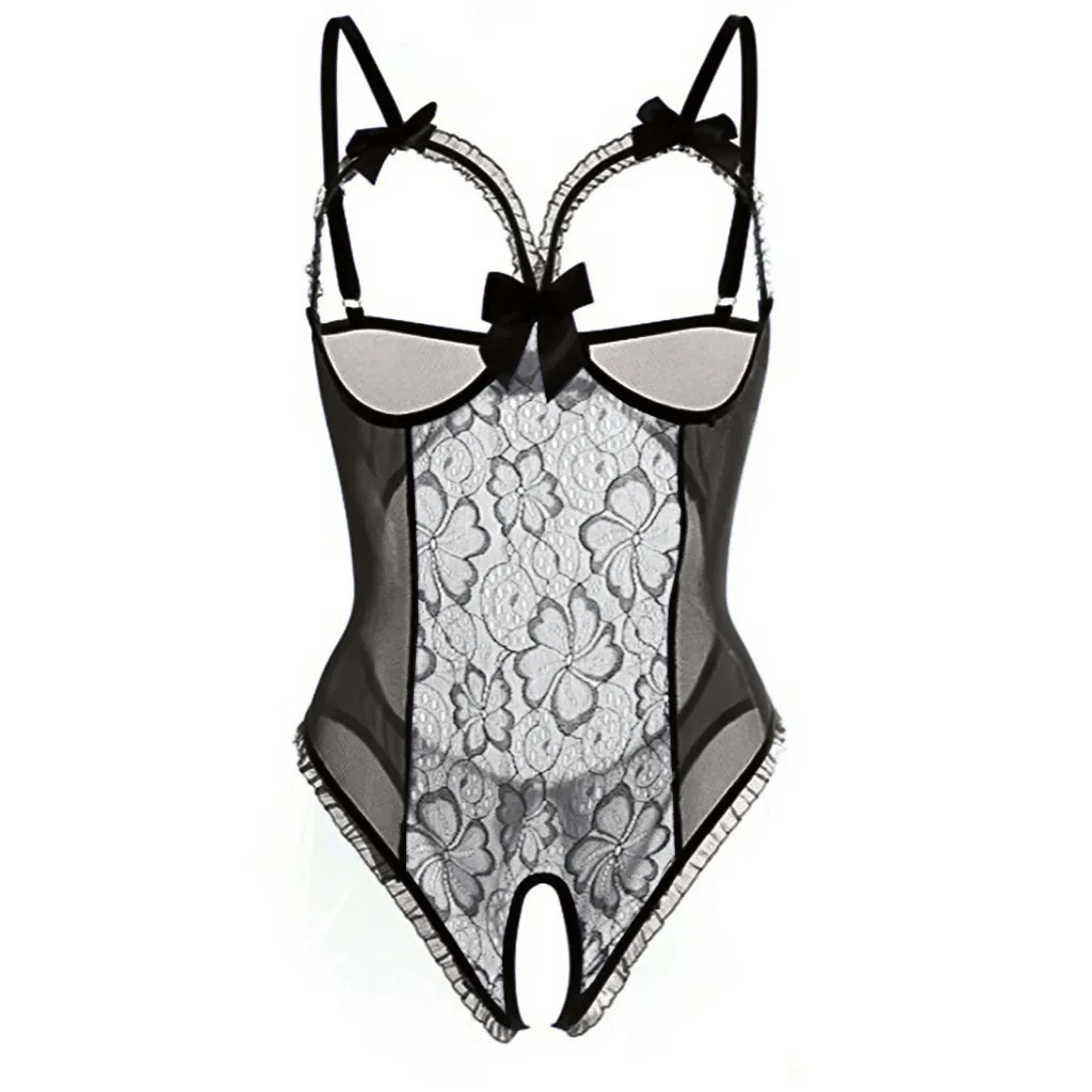 Sexy Lingerie For Women Open Bra Crotchless Transparent Sex Underwear Porn Babydoll Dress Hot Lace Erotic Costume Exotic Sets