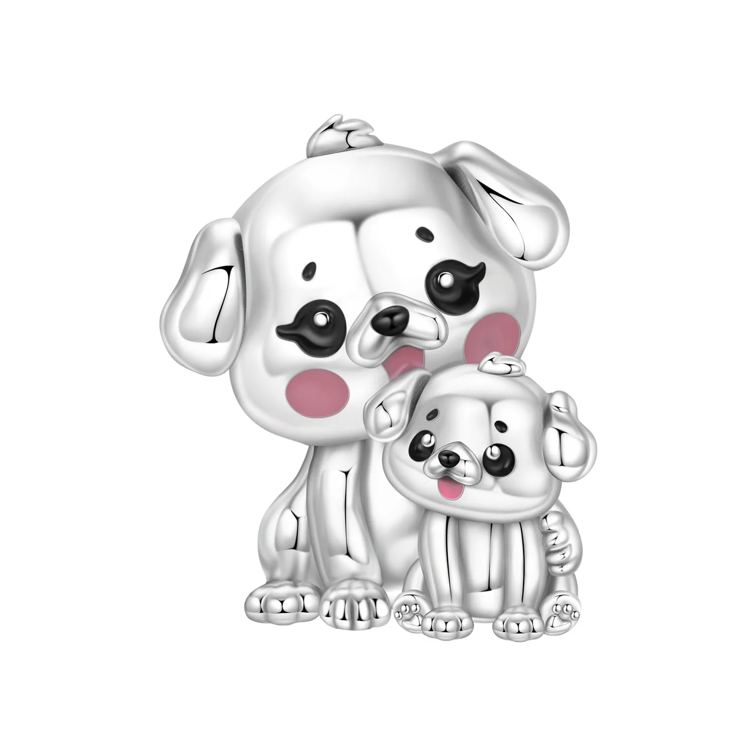 

MISEFF S925 Sterling Silver Charm Cute Animals Adorable Elephants, Dogs Bead For Bracelet DIY Jewelry Making Women Gift