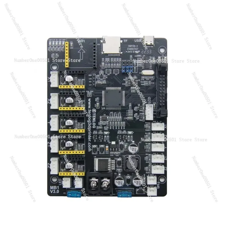 Independent dual nozzle 3d printer 32-bit silent main board, support TMC2209   external driver