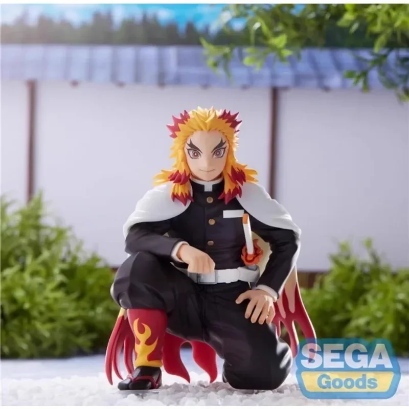 Figur SEGA Asli Chokonose Demon Slayer Anime Himejima Gyomei Uzui Tengen Mainan Aksi untuk Hadiah Anak-Anak Model Koleksi