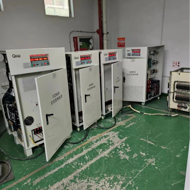 60KVA variable frequency power supply shipped, input 480V 60HZ, output 380V 50HZ