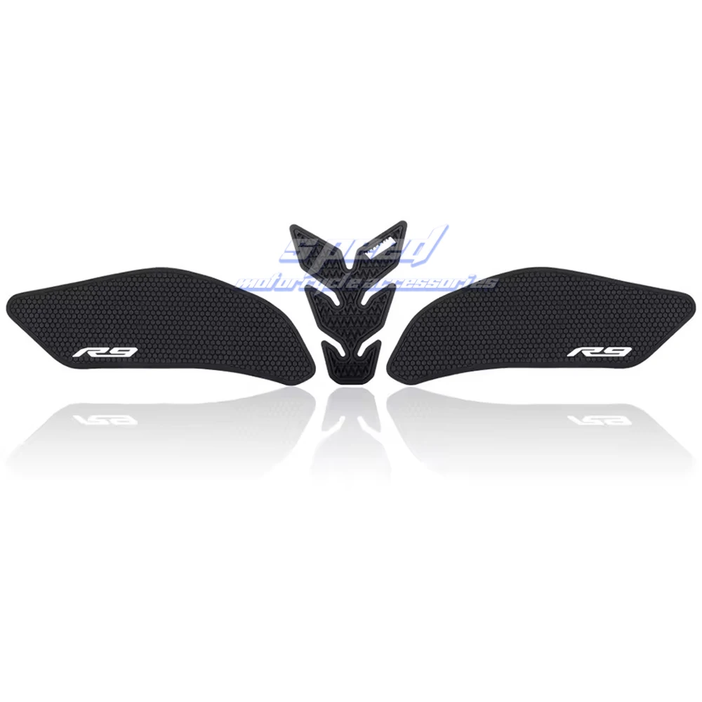 Motorradzubehör Kraftstofftankkissen Tankpad Schutz für Yamaha R9 2025, YZF R9, seitlicher Kraftstofftank
