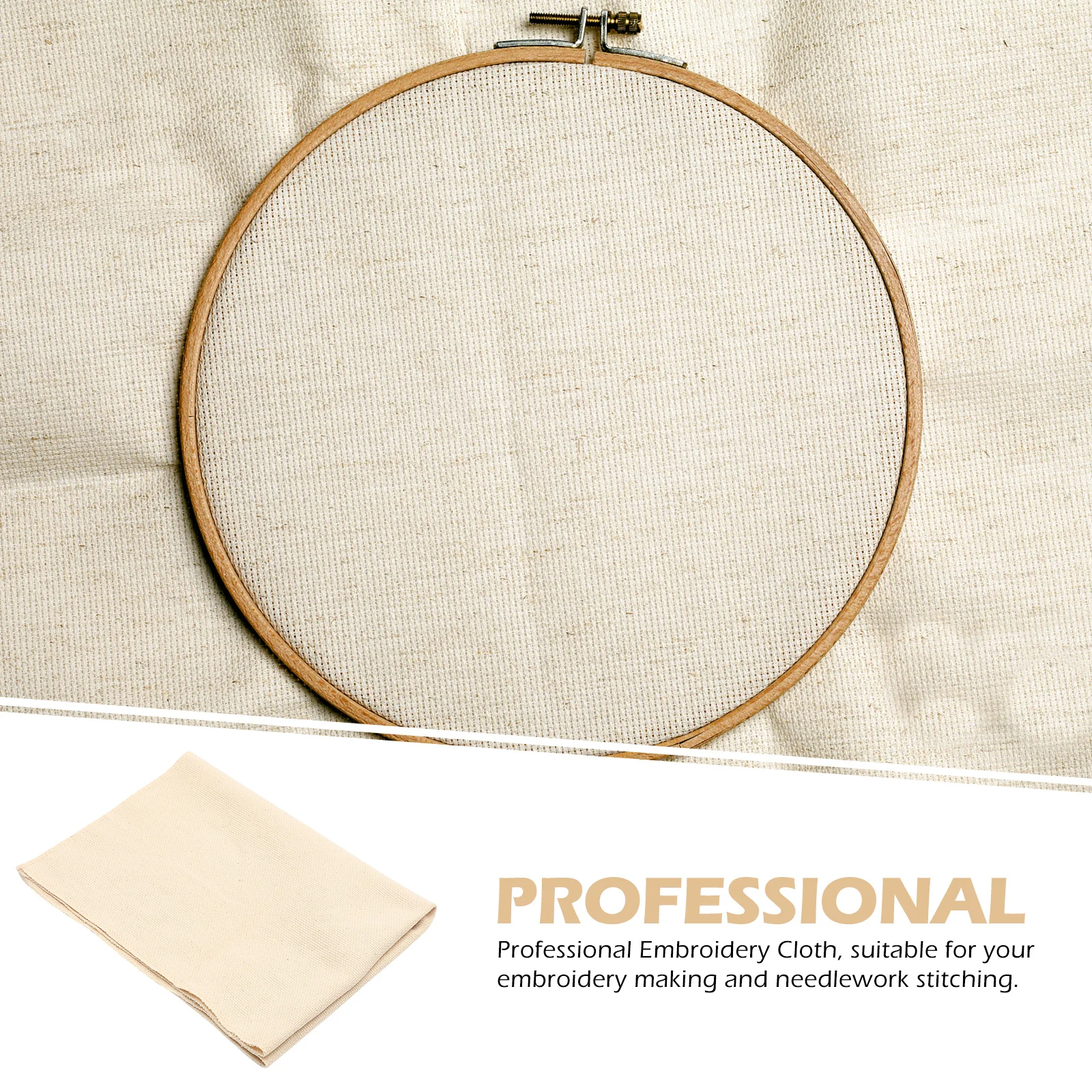 

Punch Needle Embroidery Cloth Premium Cotton Diy Fabric Wear-Resistant Starter Kit For Handmade Art Craft Needlework Tool