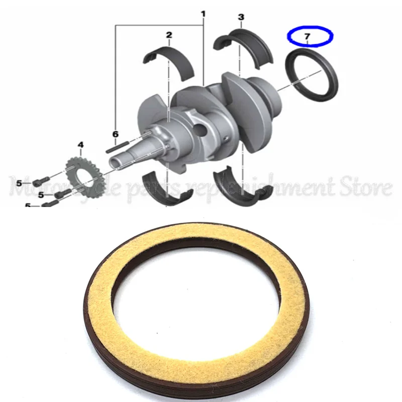 Para BMW R1200GS/ADV HP R900RT R1200RT/ST/S/R HP2 RNINET sello de aceite del cigüeñal sello del eje