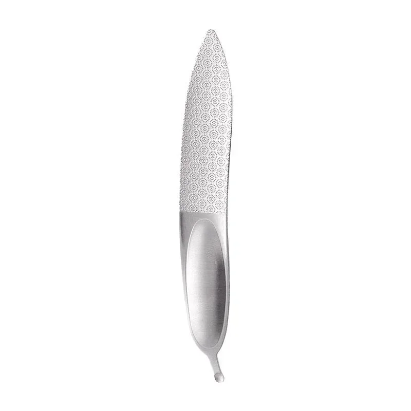 Lime à ongles incurvée pour ongles épais, lime à ongles double face en métal, lime à ongles en acier inoxydable pour ongles épai