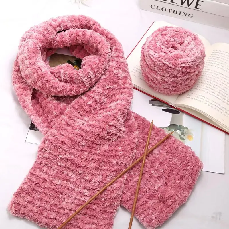 10pcs/lot DIY New snow cotton coral velvet skin-friendly wool hand-woven thick wool for bags, scarves, slippers and blankets