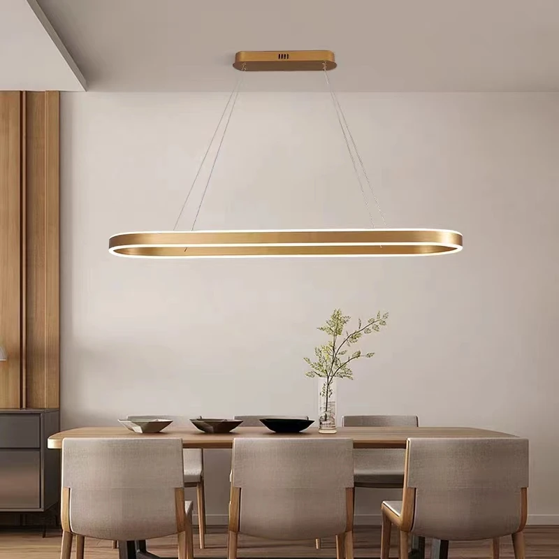 Moderne Ring Led Hanglampen Dimbaar Voor Eetkamer Keuken Woonkamer Slaapkamer Kroonluchter Binnenshuis Decoratieve Lampen