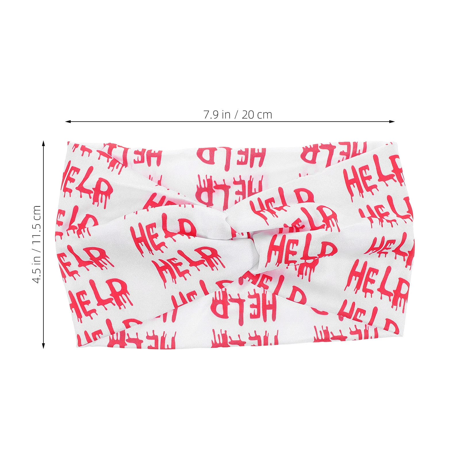 عصابة رأس مرنة مطبوعة مخيفة للهالوين، أربطة شعر واسعة غير قابلة للانزلاق للحفلات التنكرية، عصابة رأس للهالوين #3