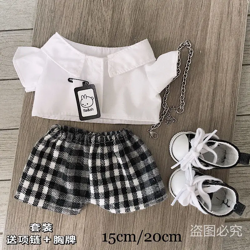 

В наличии белая рубашка, шарф, черная шляпа, 20 см, плюшевая кукольная одежда, модная красивая одежда для мальчиков, костюм, аксессуары