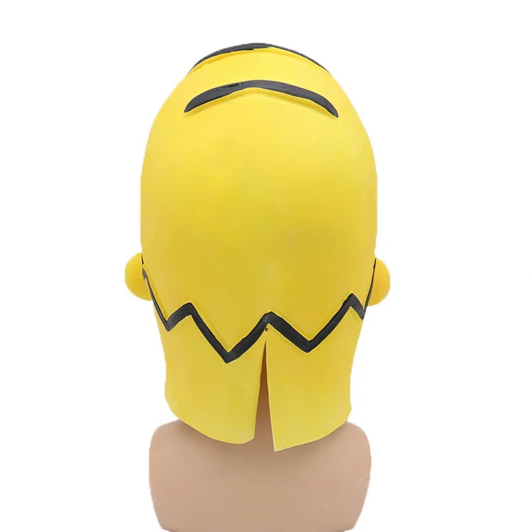 PROM Party Simpson Mask Halloween Latex  Mask Cosplay Dress Up Performance Costume Prop Headgear   Put on A Funny Mask