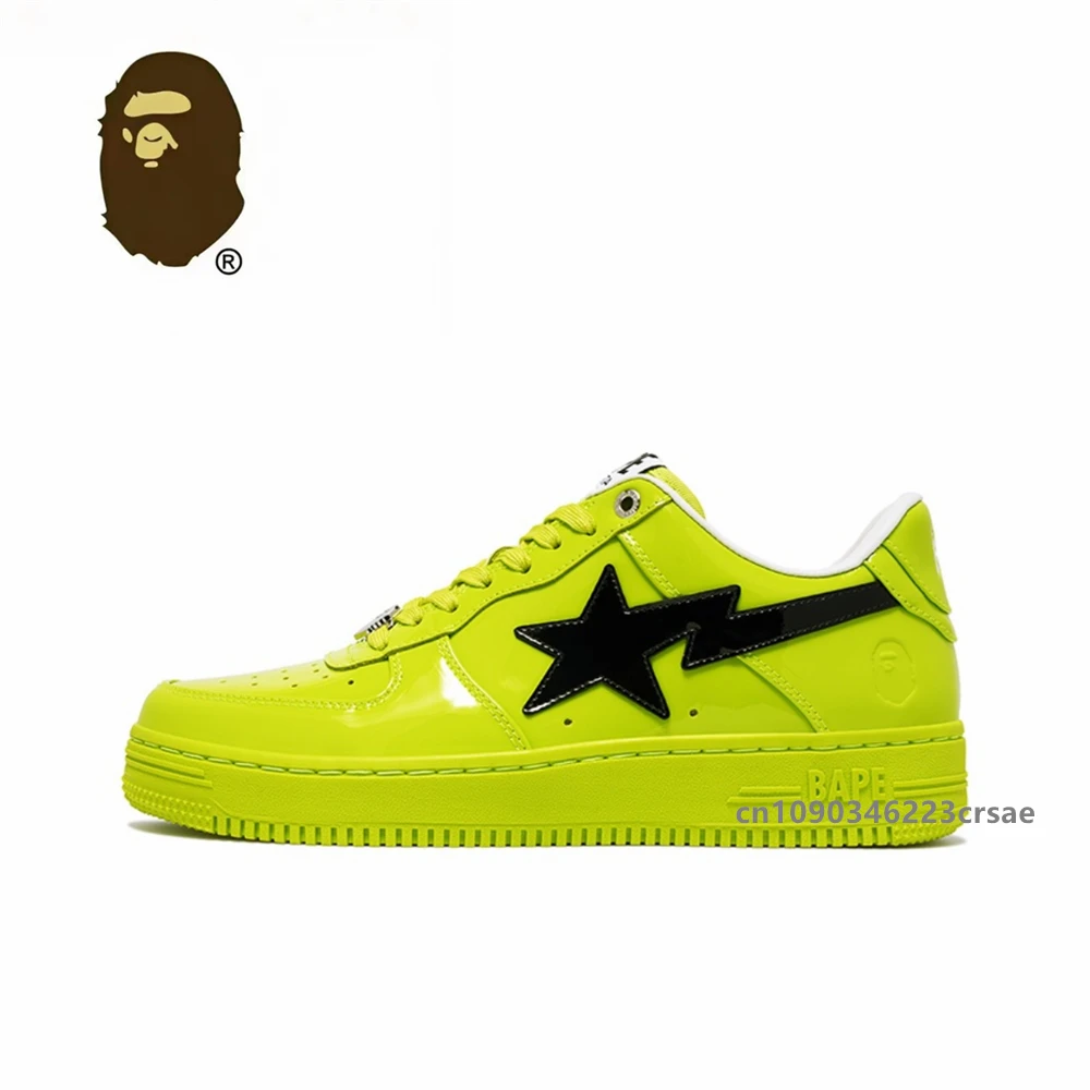 

New Colors Bape Sta Classics Men Women Breathable Skateboarding Shoes Outdoor Causal Bapesta Low Upper Walking Soft Sneakers