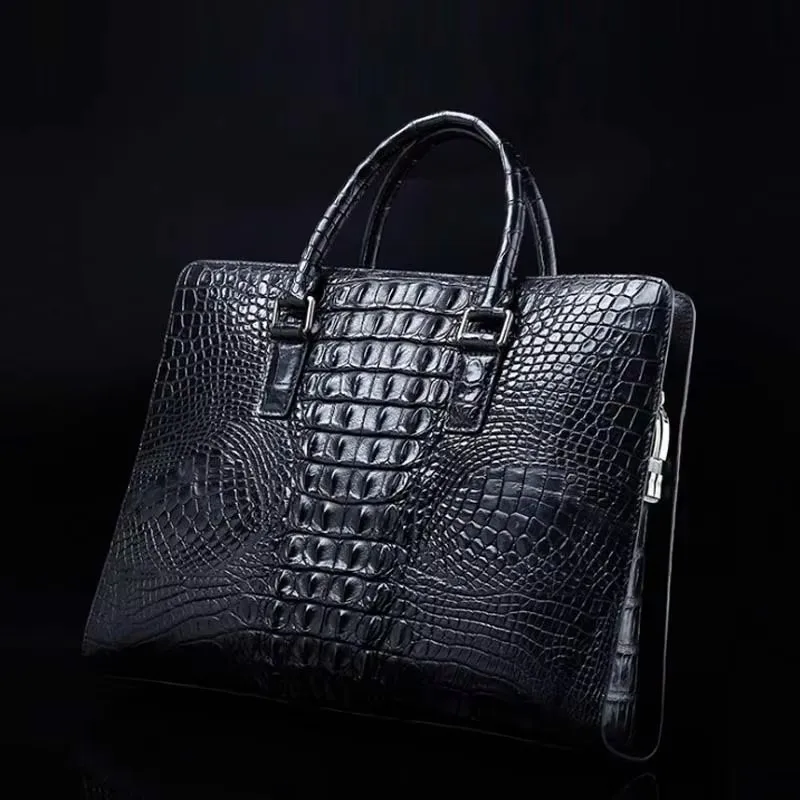 ourui new crocodile bag male bag men briefcase  business  Men handbags