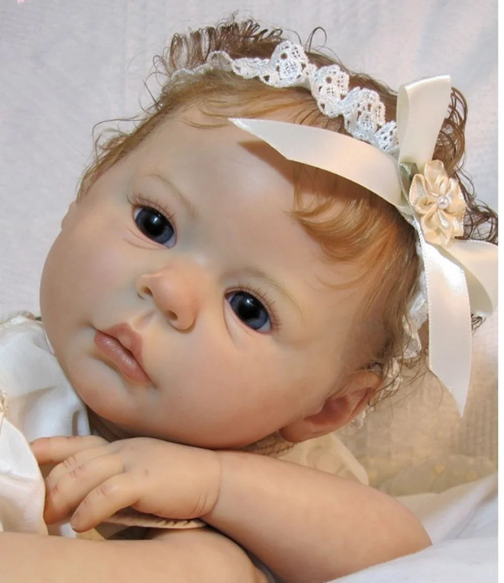 22inch Reborn Doll Kit 올리비아 소프트 터치 DIY Unpainted 미완성 인형 부품 몸과 눈 DIY 장난감 Bebe Reborn Supply