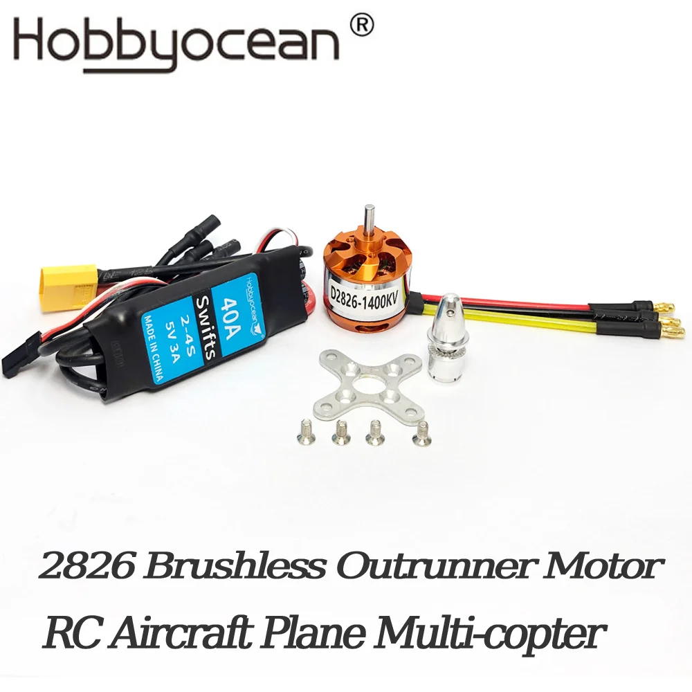 

Мотор бесколлекторный Hobbyocean D2826, 2826, трансивер, 930 кВ, 1000 кв, 1400 кв, 2200 кв, 40 А, регулятор оборотов, для моделей вертолетов на радиоуправлении