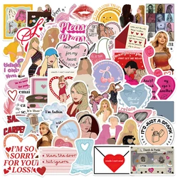 10/30/50pcs Sabrina Carpenter Singer Cartoon Stickers Aesthetic Decoration DIY Phone Case Notebook Laptop Graffiti Decals Pack