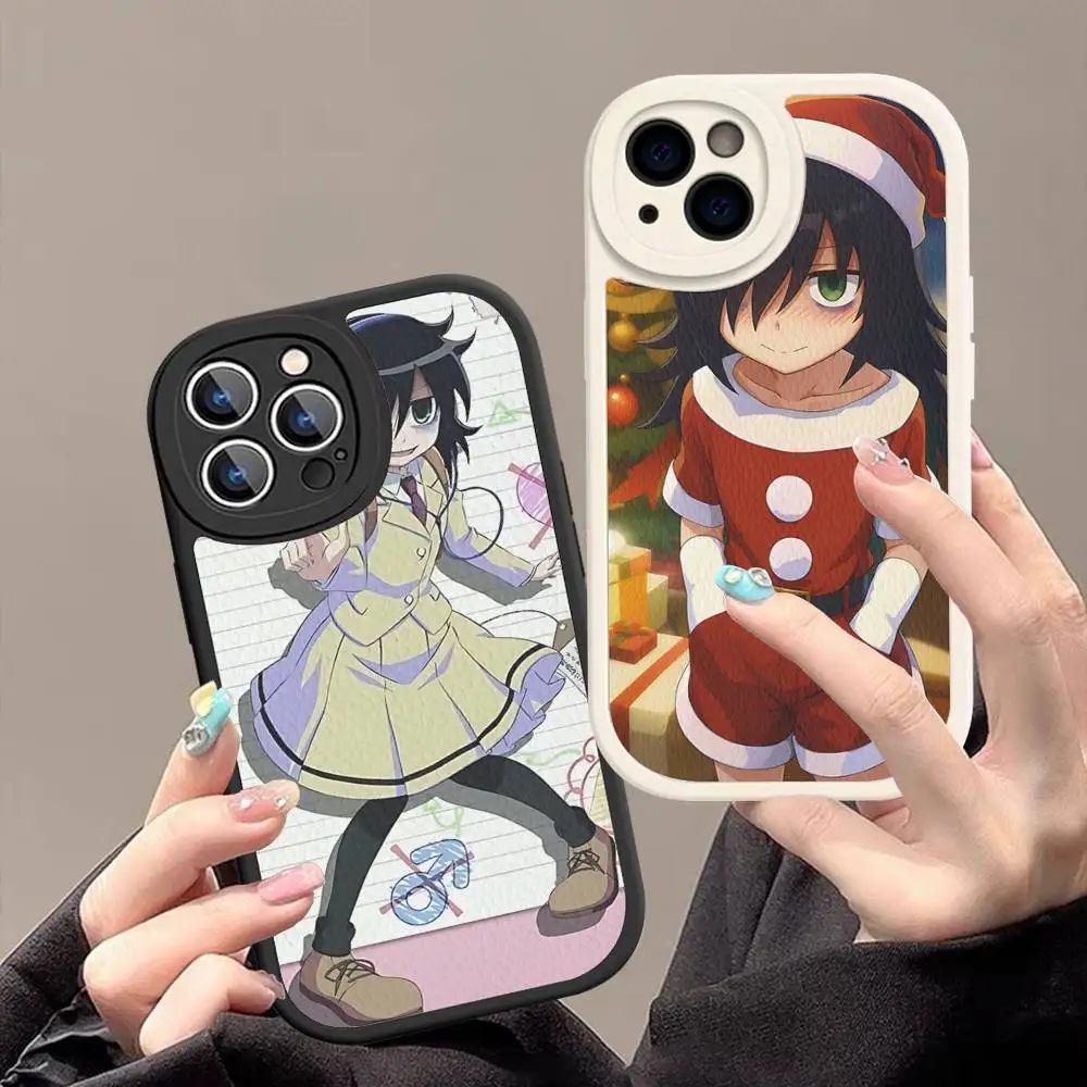 

Чехол для телефона Kuroki Tomoko из кожи для iPhone 16 15 14 13 12 11 Pro Max Plus, матовый чехол