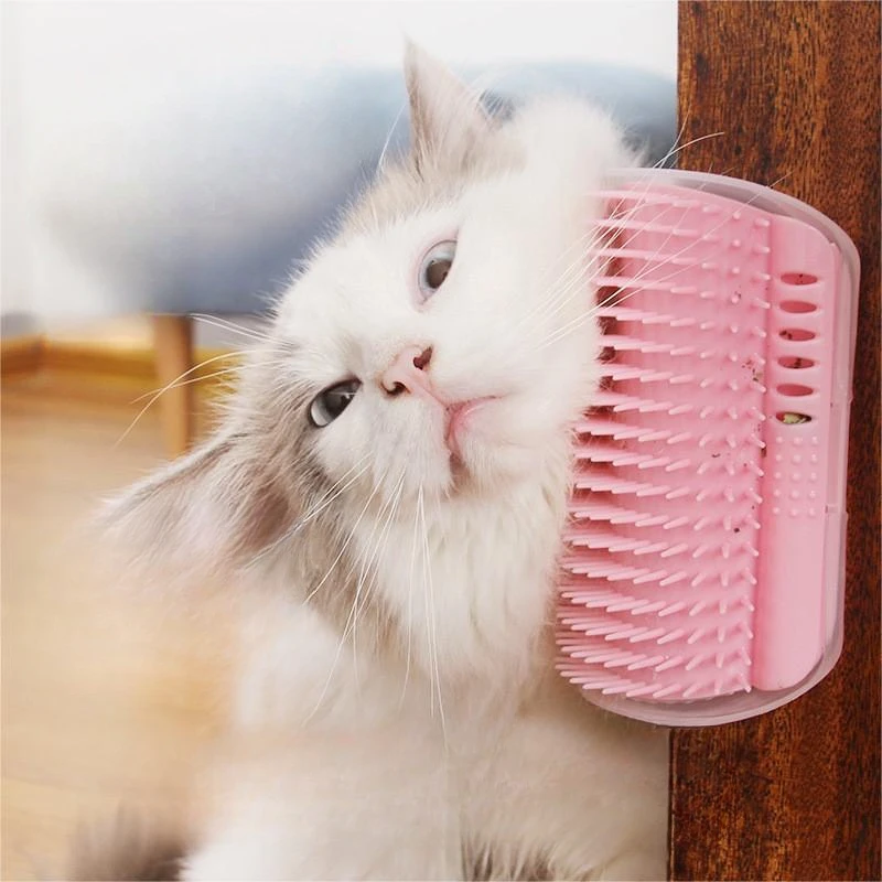 Cat Corner Hair Scrubber Pet Artifacts Scratchy Comb Scratching Toys Pet Supplies Rubbing Face with Cat Scratch Board