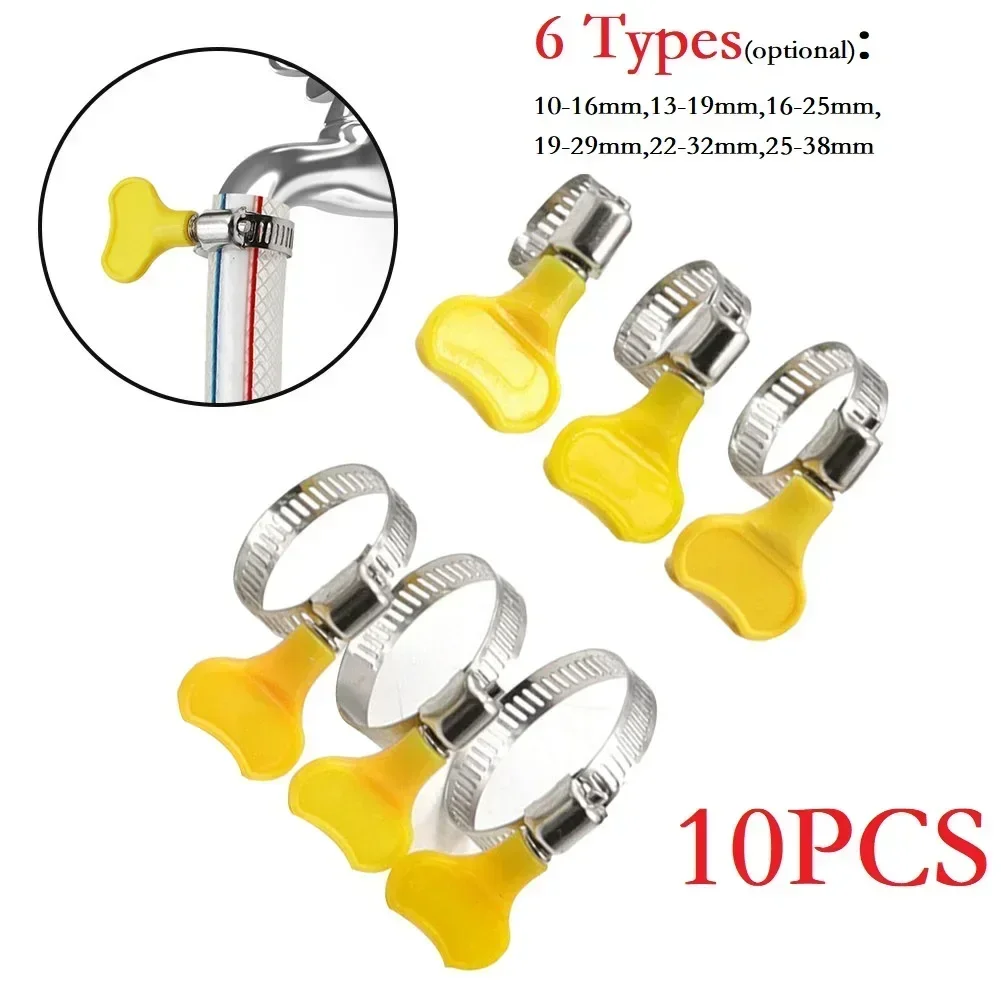 10pcs Plastic Stainless Steel Adjustable Plastic Handle Through Hole Structure Powerful Torque Powerful Torque