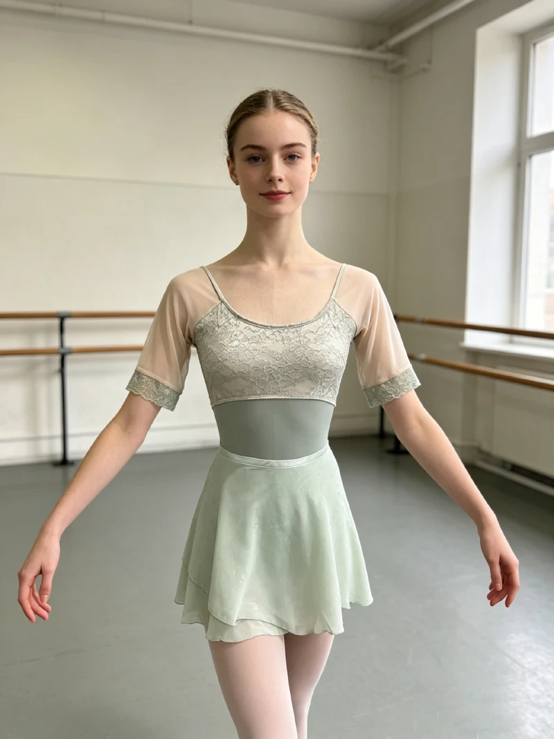 Ballet Dance Leotard 2026 New Women Mid Sleeve Ballet Yoga Dancing Leotards Adult Gymnastics Leotard Dance Coverall view 3