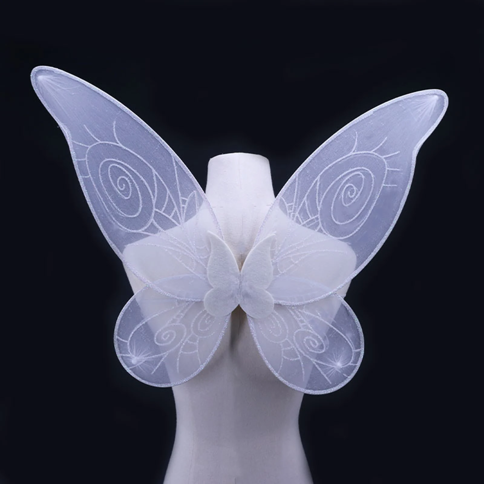 Halloween Children Butterfly Wings Dual-Wing Angel Fairy Princess Wings Elastic Bands Easter Theme Party Cosplay Costumes Props