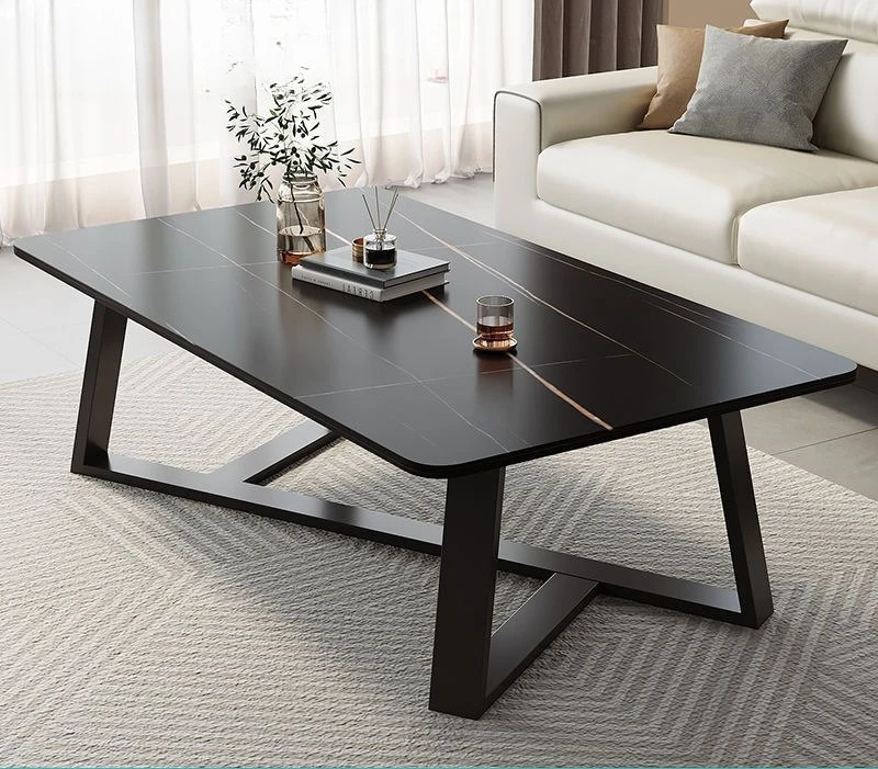 Rock slab coffee table living room household light luxury modern small apartment table