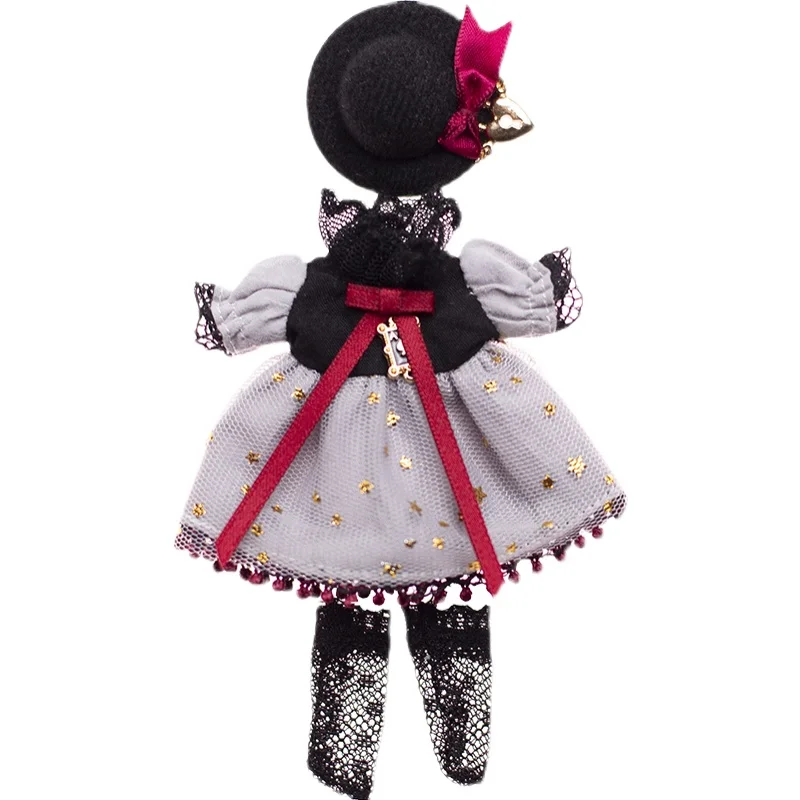 Set di vestiti per bambole OB11 Set di cappelli in maglia di mago nero carino Set di accessori per bambole per OB11 GSC YMY P9 1/2 bjd Doll