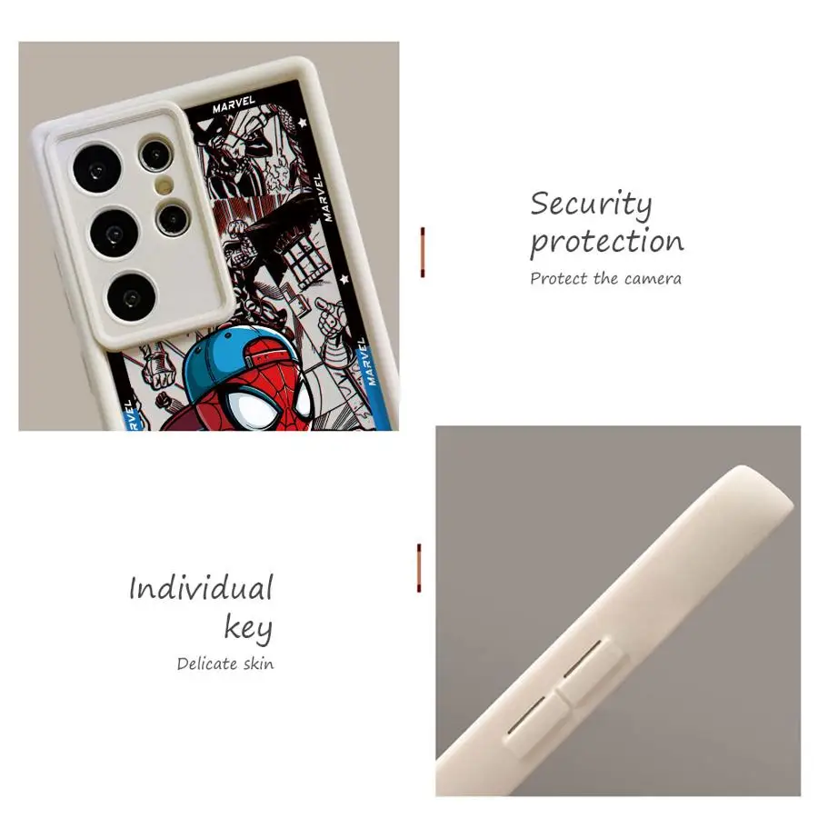 حافظة لهاتف سامسونج جالاكسي S22 S25 Ultra S24 Plus S23 FE S21 S25 Edge S24Ultra S20FE من Marvel Sipiderman #5