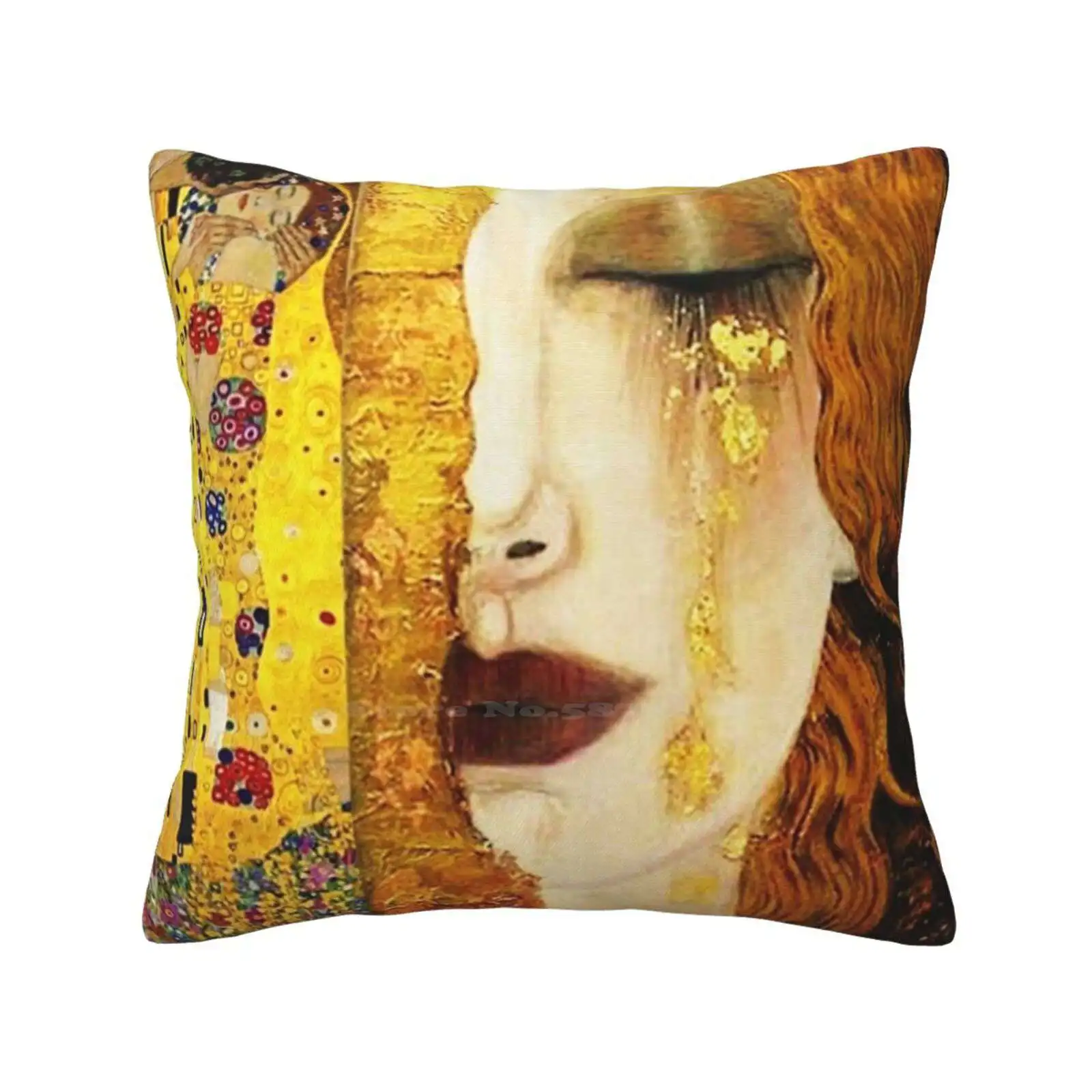 Gustave Klimt Pillow Cover Hug Pillowcase Duo Tops Trapeze And Magnets Hulls Phone Wallet Cases Floor Pockets Computer Covers