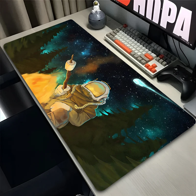 Large Mouse Pad Outer Wilds Office Desk Mat E-sports Gamer Mousepad PC Gaming Accessories Varmilo Keyboard Pad Computer Mausepad