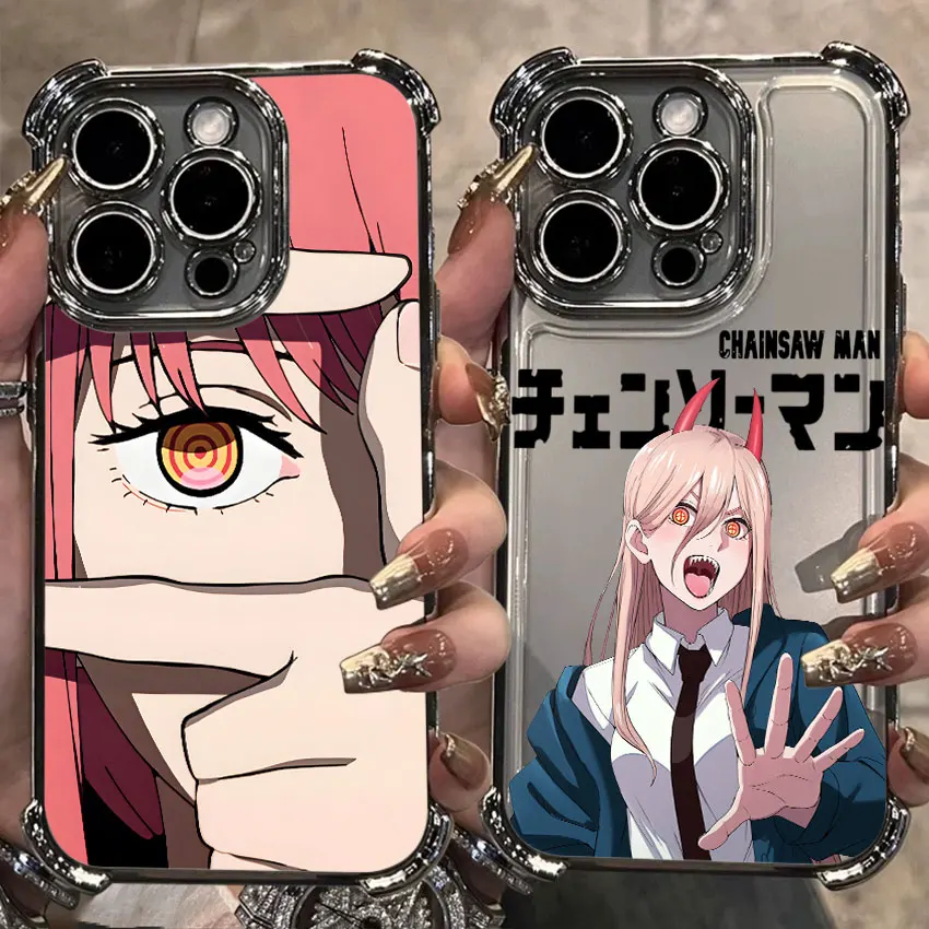 

Chainsaw Man Power Anime Makima Case For Samsung Galaxy A56 A55 A54 A52 A53 5G A36 A34 A35 A33 A73 A26 A25 A16 Clear Phone Cover