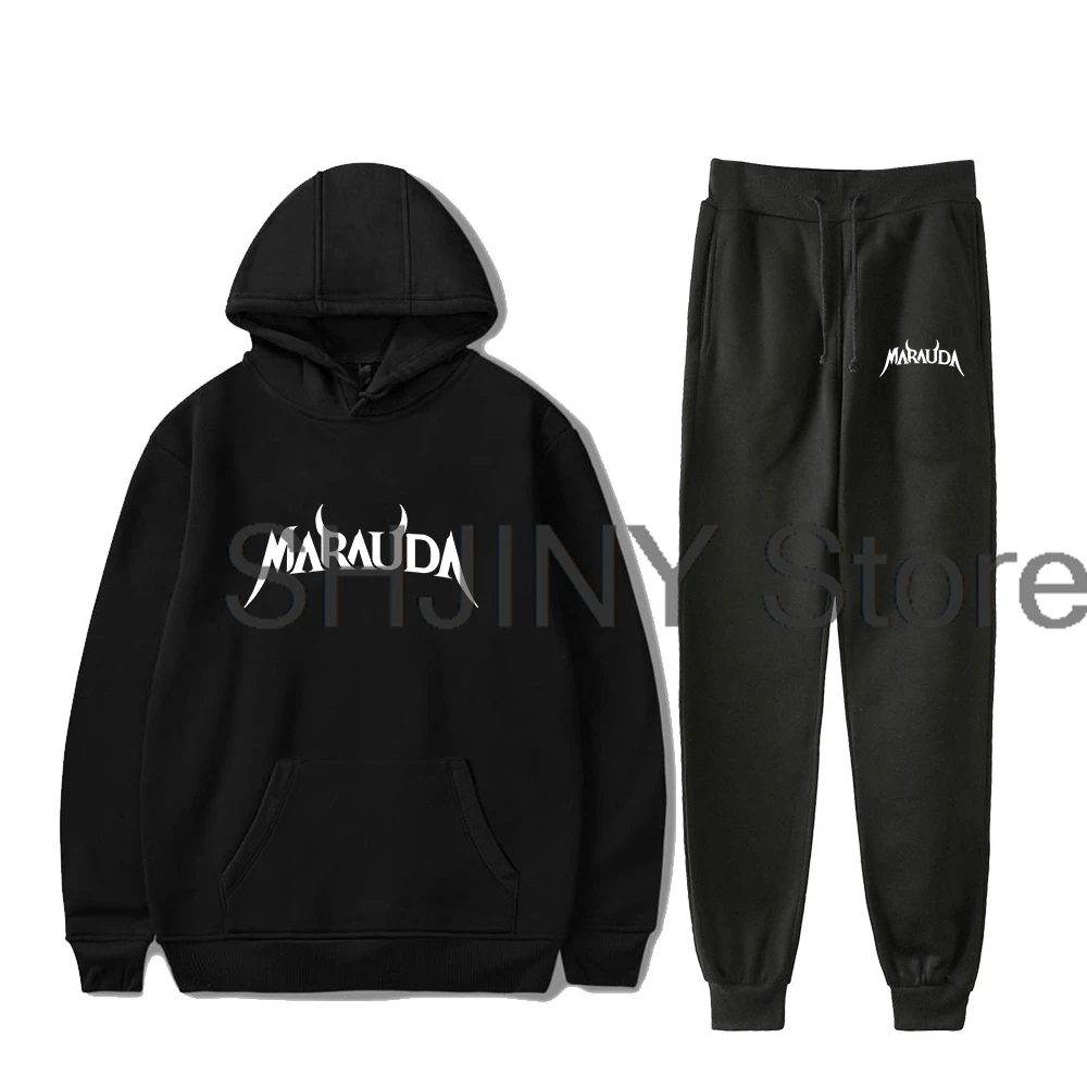 Marauda Merch 2024 Tour Hoodie Jogger Pants Two Piece Set Sweatshirts+Sweatpants Women Men's Set