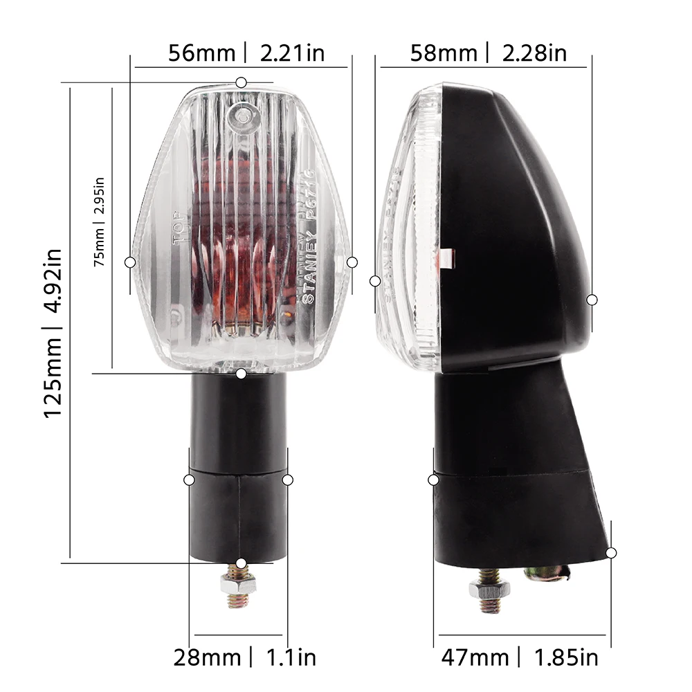 Front Rear Turn Signals For HONDA CB400 SUPER FOUR CB600F CB900F HORNET CB1000R CB1300S Motorcycle Flasher Indicator Light