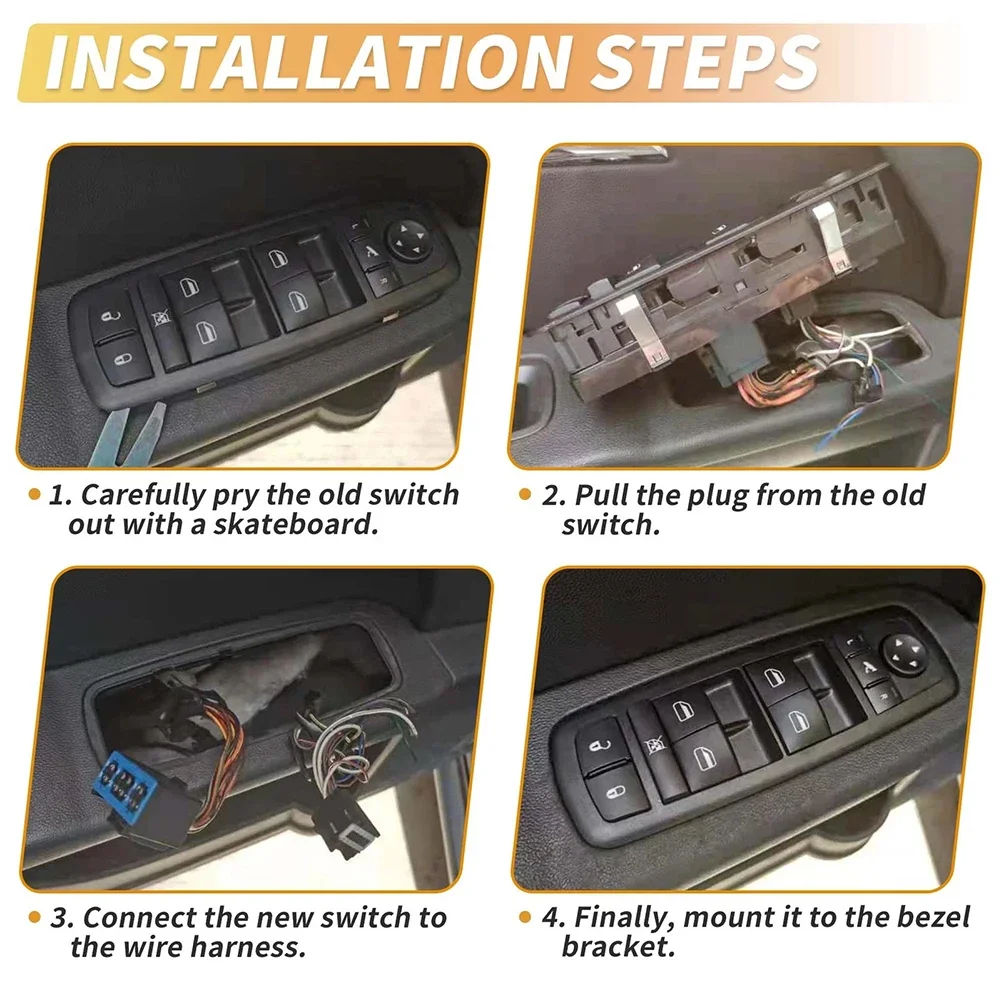 Electric Window Switch Car Window Lifter Switch Perfect Factory Specifications Plastic Material Vehicle Repair Car Maintenance