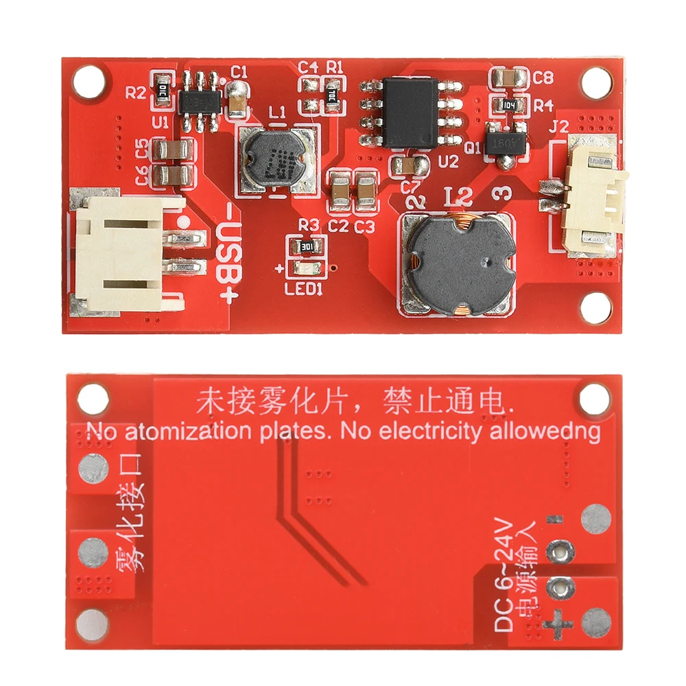 DC 6-24V Humidifier DIY Kits Mist Maker and Driver Circuit Board Fogger Atomization Film Atomizer Sheet  Electronic Component
