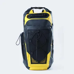 Borsa zaino impermeabile da 30 litri borsa asciutta con tasca laterale posteriore morbida cinturino in Nylon nuoto fiume trekking bagaglio da campeggio