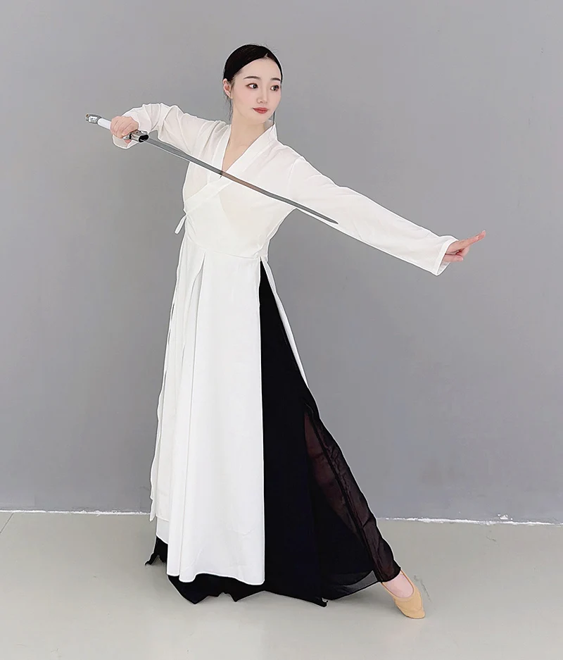 white-sword-dance-costume-women-cross-collar-long-sleeve-performance-wear-ethereal-flowing-classical-wuxia-style-dance-clothing