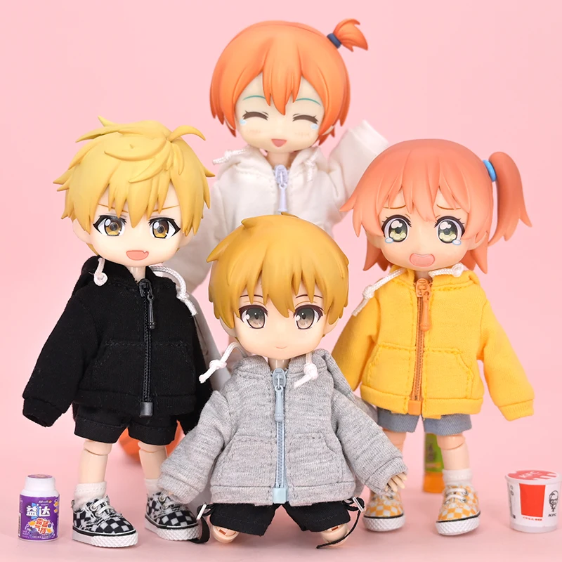 Ob11 Doll Clothes Casual Hoodie Suitable For 1/12BJD Obitsu11 Asi2.0 P9 P10 GSC YMY UFDoll Clothes Accessories
