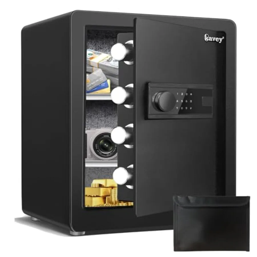 

Сейф-копилка 2.0 Cub Safe Box из стали с сенсорной клавиатурой с подсветкой, двойной системой сигнализации, функцией отключения звука и LED-подсветкой