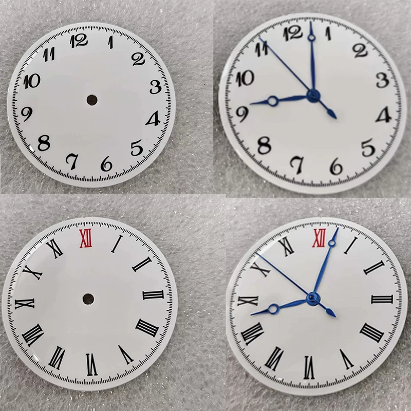 New Watch Dials Hands Bronze 37MM Roman Numeral Dial & Hands Non-Luminous Fit for NH35  Movement