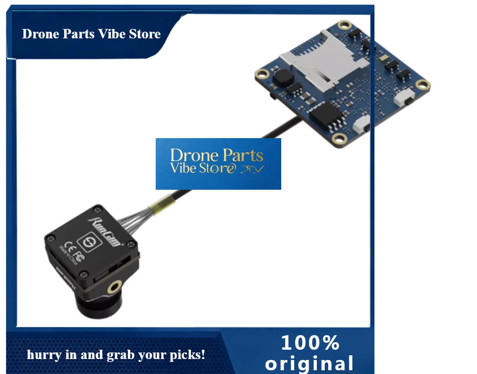 

Drone PartsRunCam Split 4 Split4 V2 4K FPV Camera With FOV 140° Low Latency, DC 5-20V Nano HD Recording 16:9/4:3 For FPV