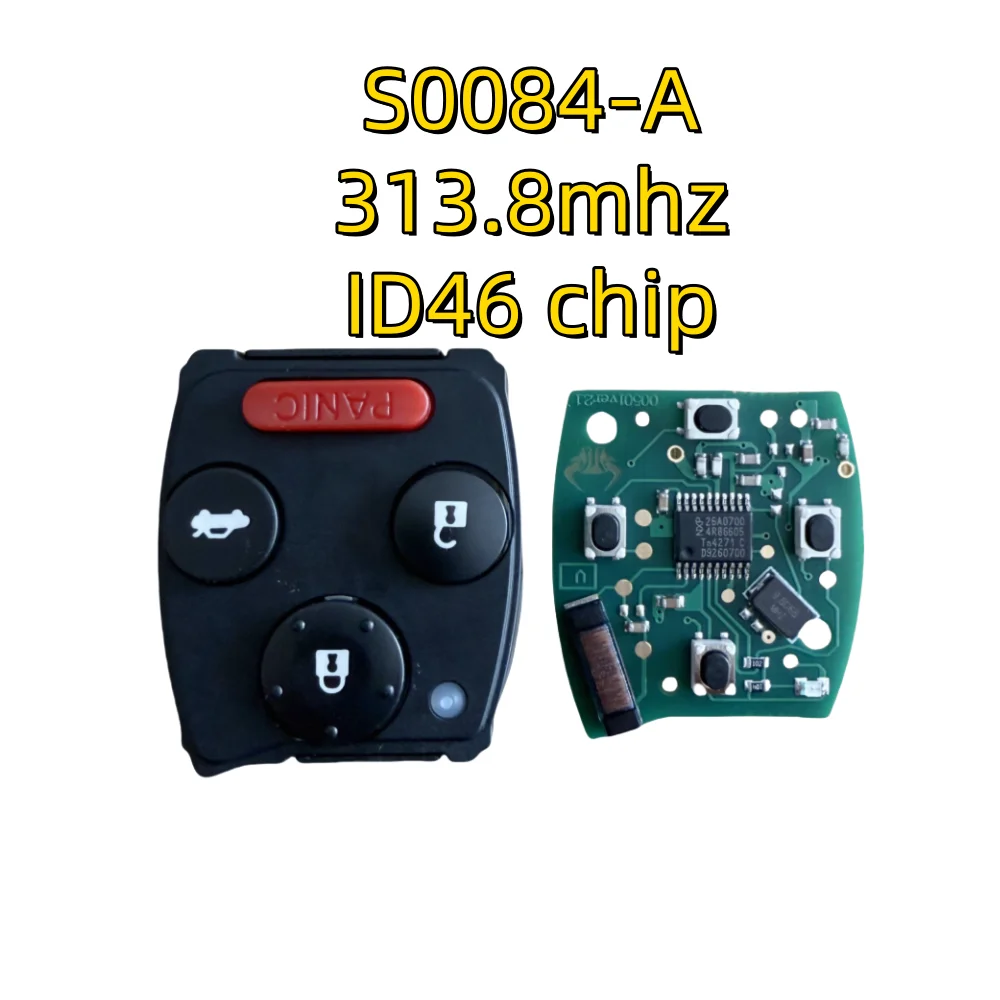 

N5F-S0084-A Автомобильный ключ дистанционного управления для Honda Civic 2006+ ID46 PCF7961 Чип 313,8 МГц 2/3/4 кнопки