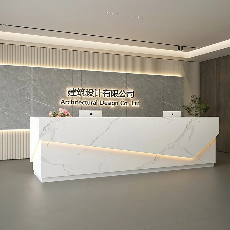 

Decor Boutique Front Desk Reception Counter Hotels Classic Business Reception Desks Beauty Salon Mostrador Recepcion Furniture