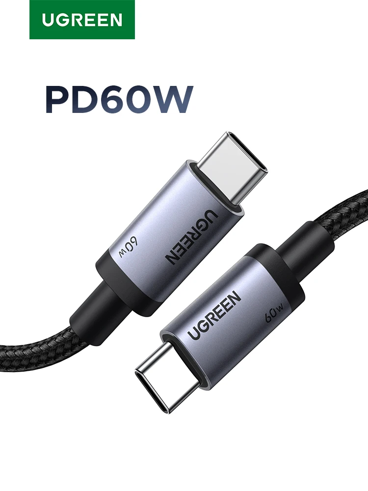 UGREEN Kabel USB Typ C PD 60W 3A do szybkiego ładowania iPhone 17 16 MacBook Air iPad Samsung Xiaomi Poco — zdjęcie produktu 7