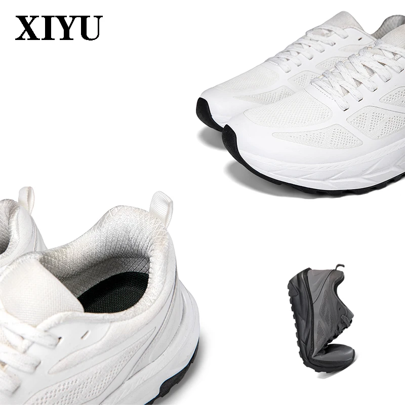 

Осенняя спортивная обувь XIYU с широкой головкой 46. # Мужская дышащая походная обувь с мягкой подошвой для отдыха на открытом воздухе, спортивная походная обувь с широкой головкой