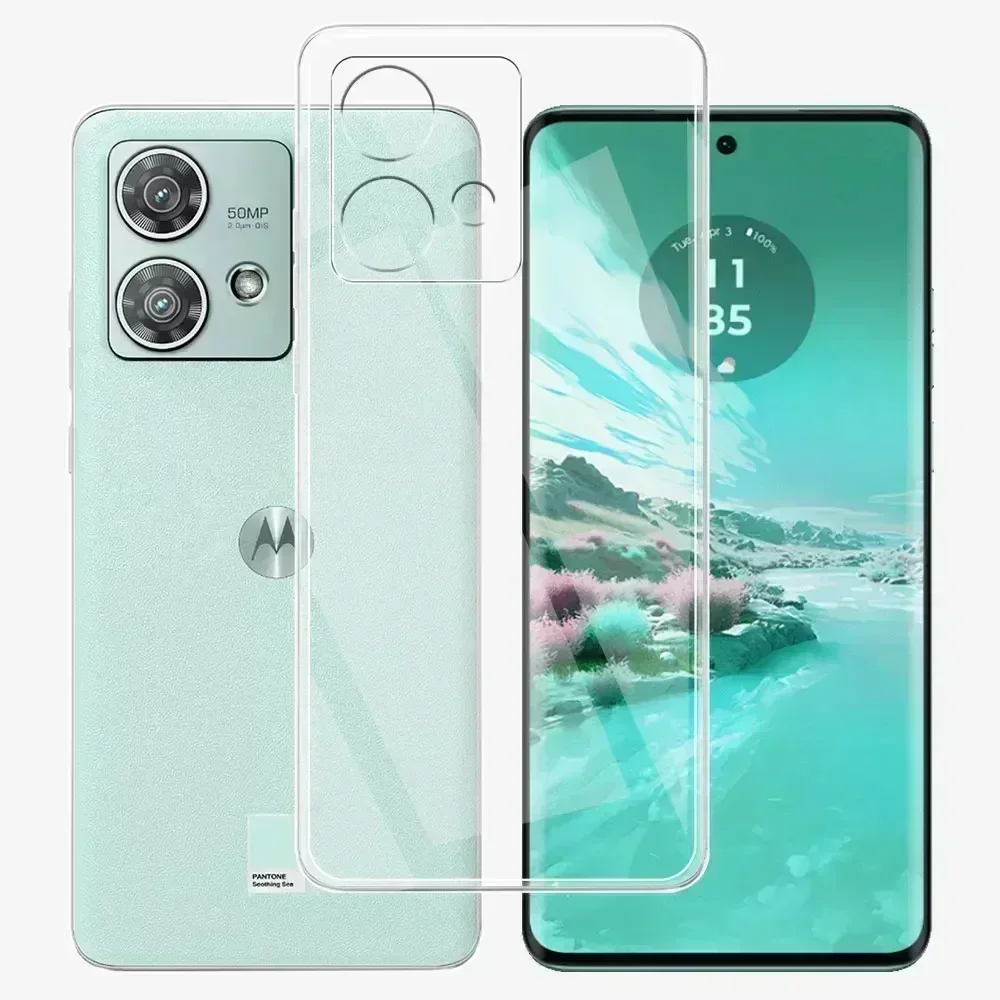 Para Motorola Edge 40 Neo funda trasera de silicona transparente suave TPU funda para Moto Edge 40 Pro funda de parachoques para Moto Edge 40 Fundas
